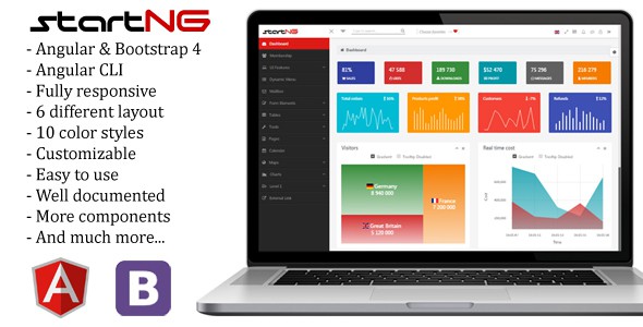 StartNG - Angular 15 Admin Template with Bootstrap 4 by theme_season