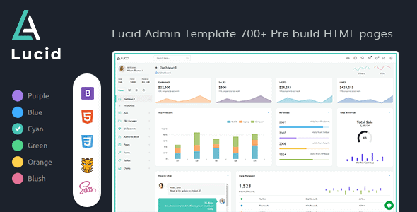 Lucid - Bootstrap 4 & 5 Multi-purpose Admin Dashboard Template by wrraptheme