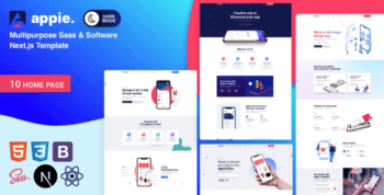 Appie - Multipurpose Saas & Software Next.js Template by QuomodoTheme