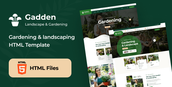 Gadden - Garden & Landscaping HTML Template by Webtend