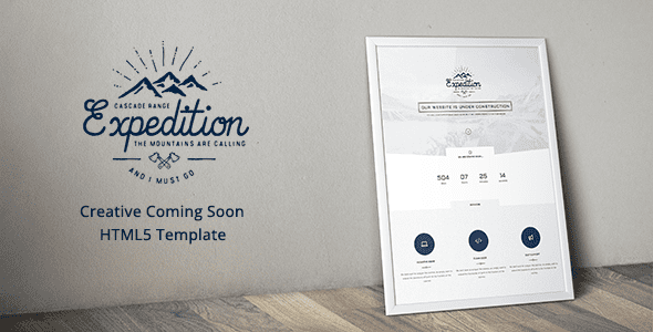 Expedition - Creative Coming Soon HTML5 Template by Mountain-Themes