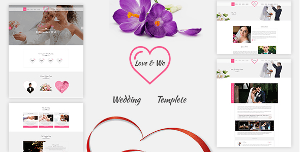 Love & We - Wedding HTML Template by 99Shopify