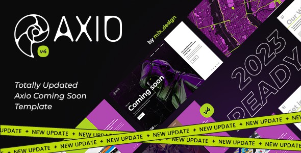 Axio - Coming Soon HTML Template by mix_design