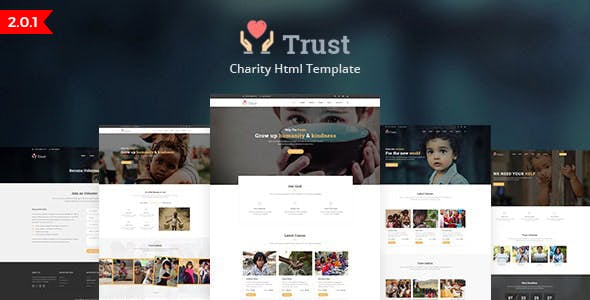 Trust - Non Profit HTML Website Templates using Bootstrap by Theme-4Web