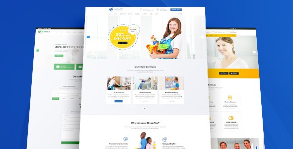 HomeCleaner - Cleaning Services HTML Template by LionsBite