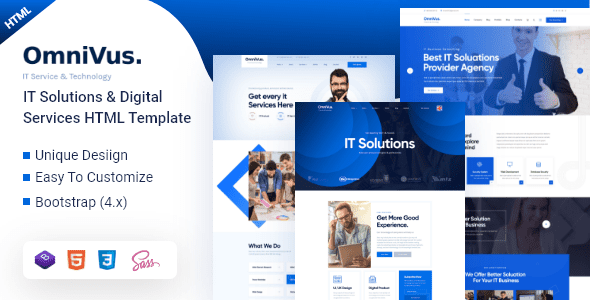 Omnivus - IT Solutions & Digital Services HTML5 Template by Webtend