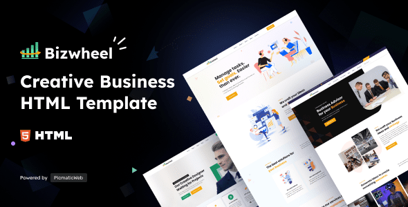 Bizwheel – Multipurpose Business & Digital Agency HTML5 Template by PicmaticWeb