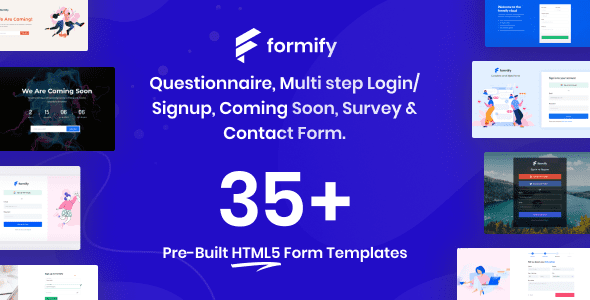 Formify - Coming Soon & Registration Form Template by PicmaticWeb