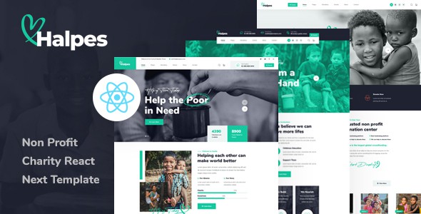 Halpes - Non Profit Charity React Next Template by Pixydrops