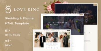 Love Ring - Creative Multipurpose Wedding HTML5 Template by SK-Themes