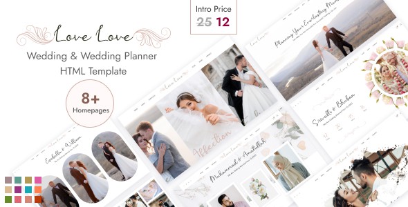 LoveLove - Wedding & Wedding Planner HTML5 Template by wpoceans