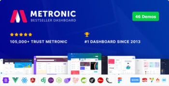 Metronic | Bootstrap HTML, VueJS, React, Angular, Asp.Net, Django & Laravel Admin Dashboard Theme by keenthemes