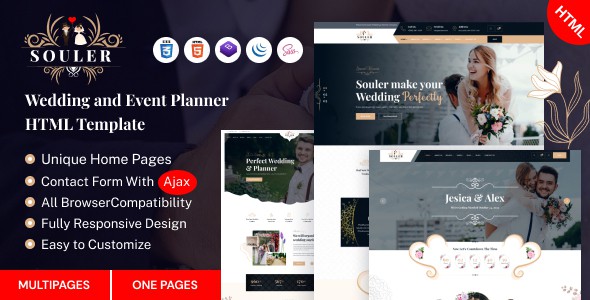 Souler - Wedding & Event Planner HTML Template by Angfuz_Soft