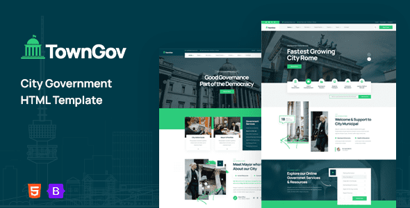 Towngov - City Government HTML Template by PearsTheme