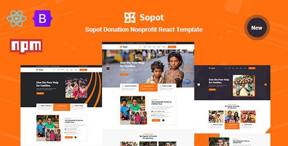 Sopot - Charity NonProfit React Template by TwinkleTheme