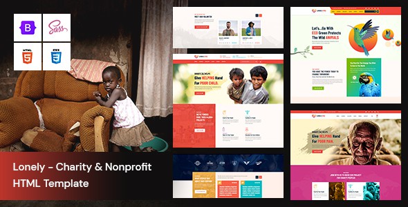 Lonely - Charity & Nonprofit HTML Template by LabArtisan