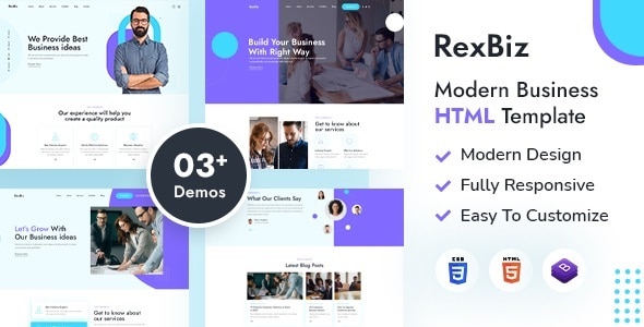 Rexbiz | Corporate Agency HTML Template by designingmedia