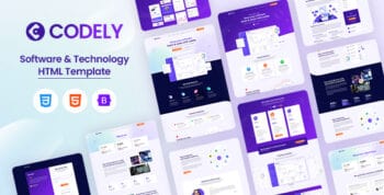 CODELY - Software & Technology Landing Page HTML Template by Kalanidhithemes
