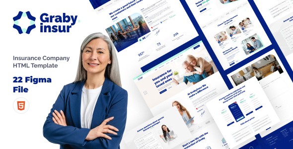 Grabyinsur - Insurance Company HTML Template by themesflat