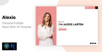 Alexio – React NextJS Personal Portfolio by CodeeFly