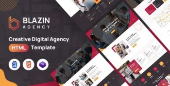 Blazin Agency | Creative HTML Template by designingmedia