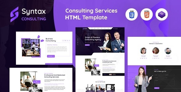 Syntax | Consulting Services HTML Template by designingmedia