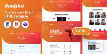Confrico - Event & Conference HTML Template by designingmedia