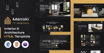 Merraki | Interiors & Architecture HTML Template by designingmedia