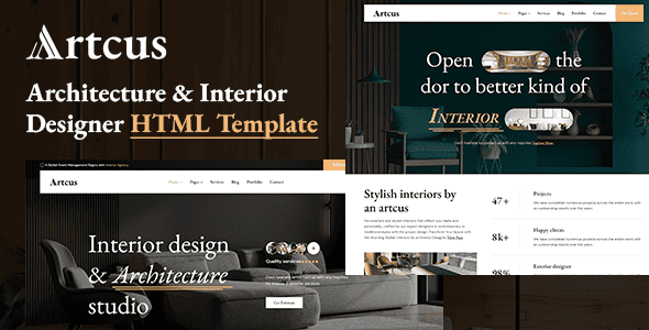 Artcus - Architecture and Interior Design Template by CymolThemes