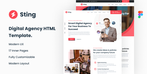 Sting - Digital Agency HTML Template by BooleanCraft