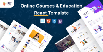 Bisy - Online Courses & Education React Template by QuomodoTheme