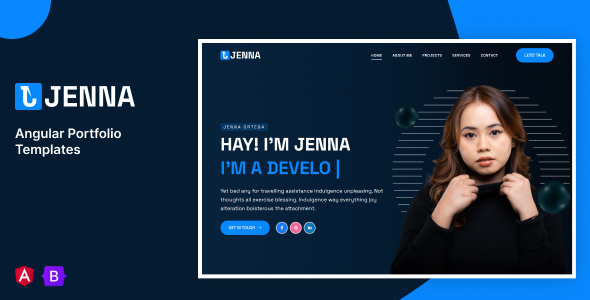 Jenna – Angular Personal Portfolio Template by design-alchemy