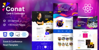 Conat | Event & Conference React Template by noor_tech