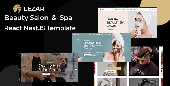 Lezar - Beauty Salon & Spa NextJs Template by Webtend