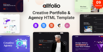 Allfolio - All in one portfolio HTML template by spider-themes