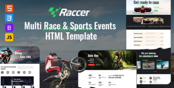 Raccer - Bike & Motor Race Sports HTML Template by ThemetechMount