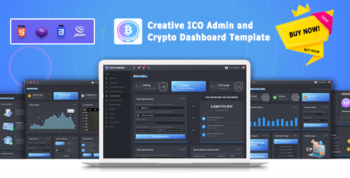 Cryptodio - ICO Admin & Crypto Dashboard Template by SemoThemes