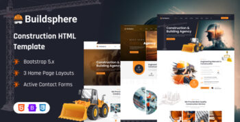 Buildsphere - Construction & Building Agency HTML5 Template by valorwide