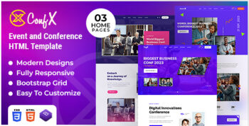 ConfX | Event & Conference HTML Template by designingmedia