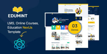 Edumint – LMS, Online Courses, Education NextJs Template by SolverWp