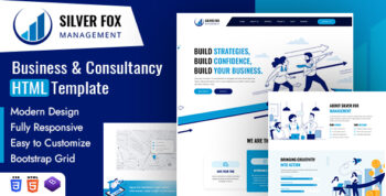 Silver Fox | Business & Consultancy HTML Template by designingmedia
