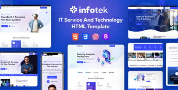 Infotek - IT Service & Technology HTML Template by Gramentheme