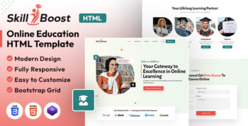Skill Boost | Online Education HTML Template by designingmedia