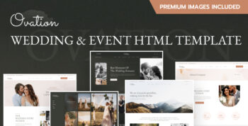 Ovation-Wedding & Event Photography HTML Template by themepul
