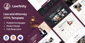 Lawfinity | Law and Attorney HTML Template by designingmedia