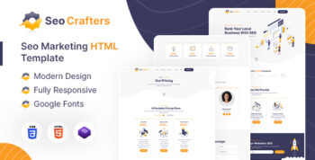 SEO Crafters | Marketing Agency HTML Template by designingmedia