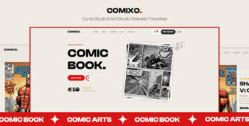 Comixo - Comic Books & Art Studio HTML5 Template by Epik-Theme