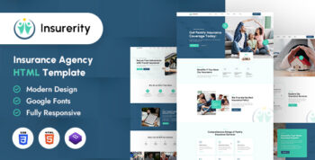 Insurerity | Insurance Agency HTML Template by designingmedia
