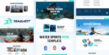 Seaquest | Water Sports HTML Template by designingmedia
