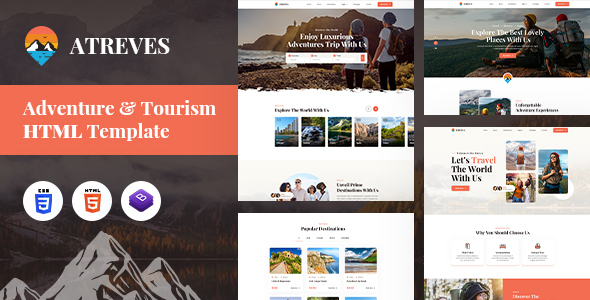 Atreves | Adventure & Tourism HTML Template by designingmedia